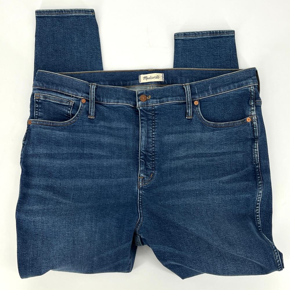 Madewell Womens High Rise Skinny Medium Wash Stretch Jeans Size 35